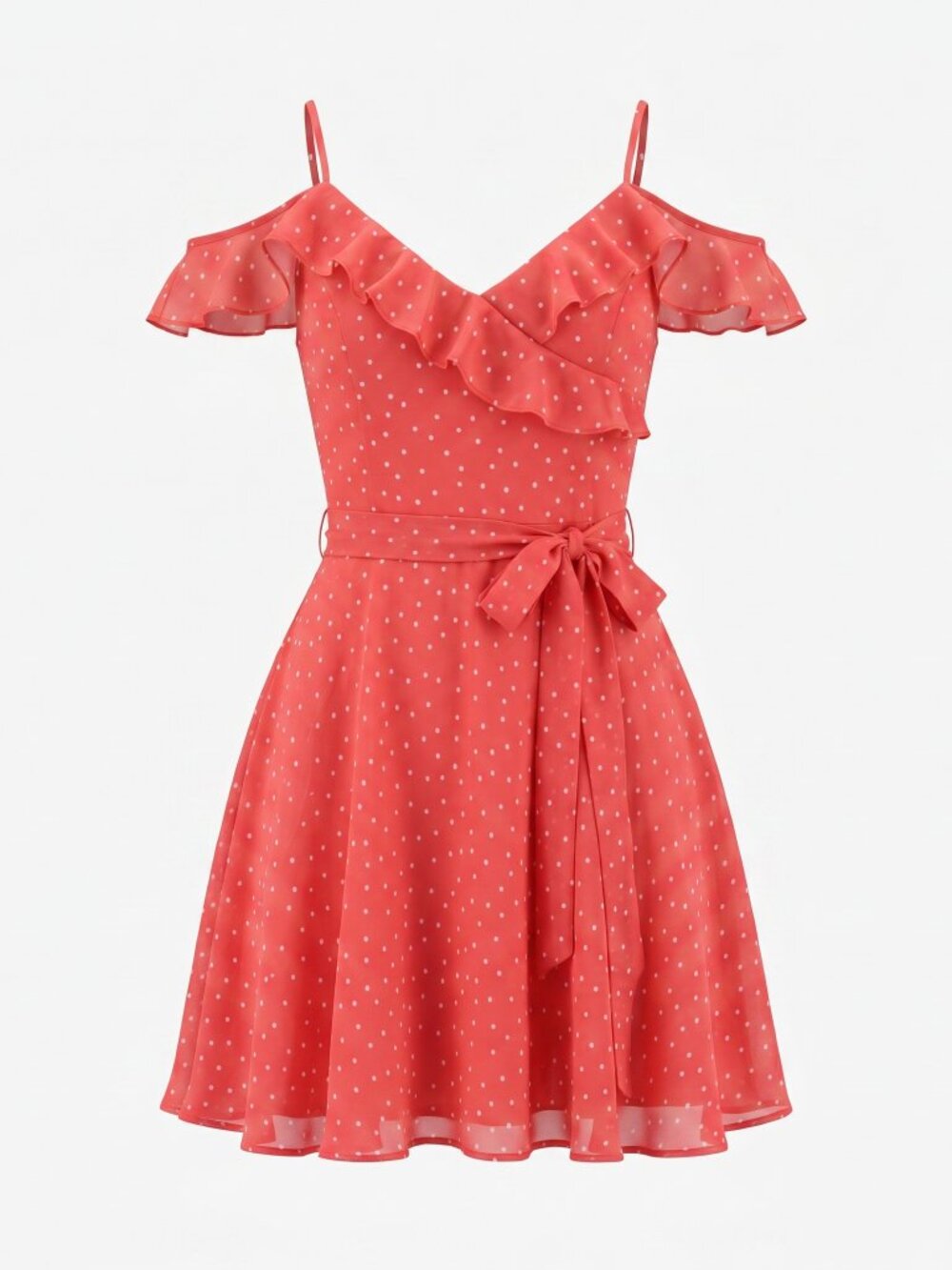 Tahari ASL Retro Polka Dot Dress